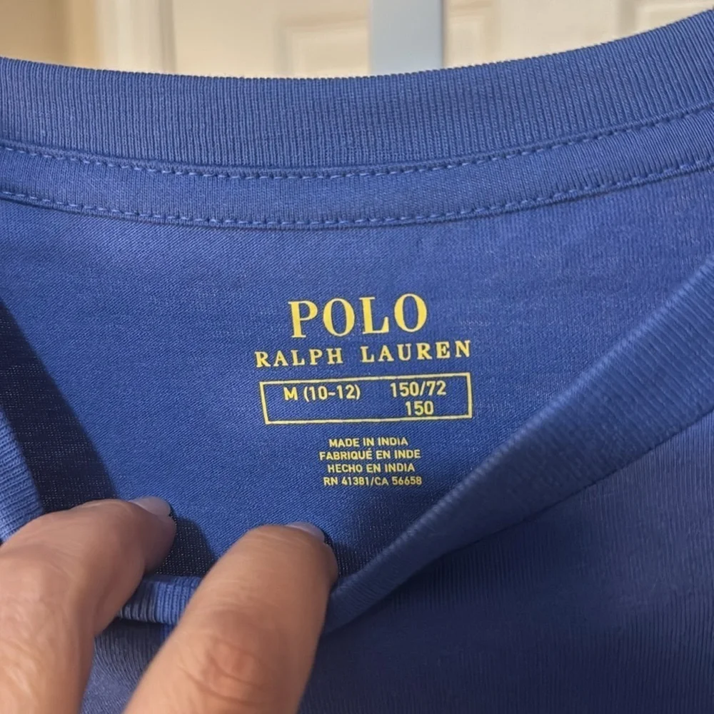 Polo by Ralph Lauren Vibrant Blue Long Sleeve Tee